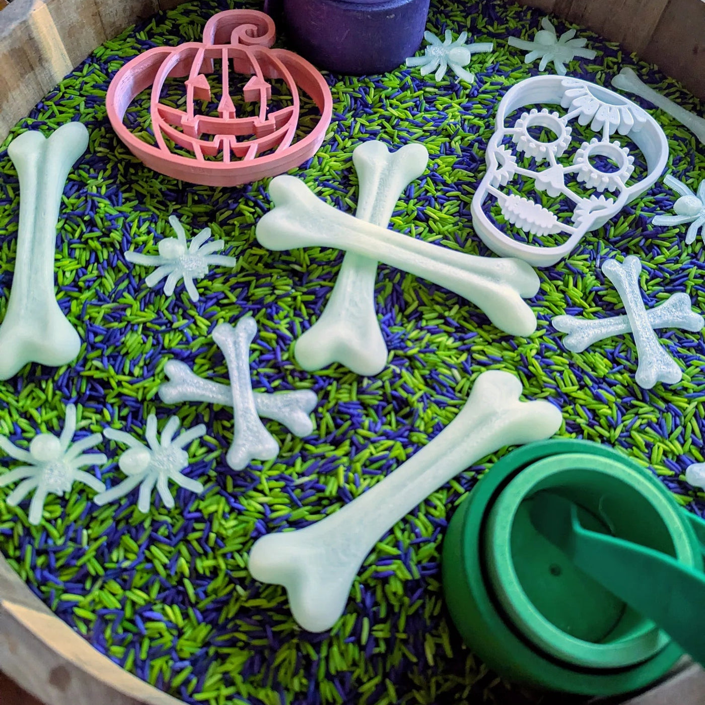 Glow in the dark bone stirrers- Halloween Limited Release
