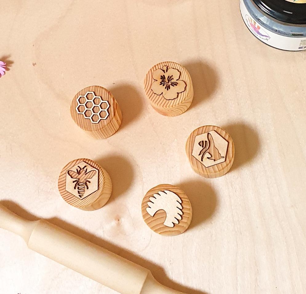Bee Dough Stamps