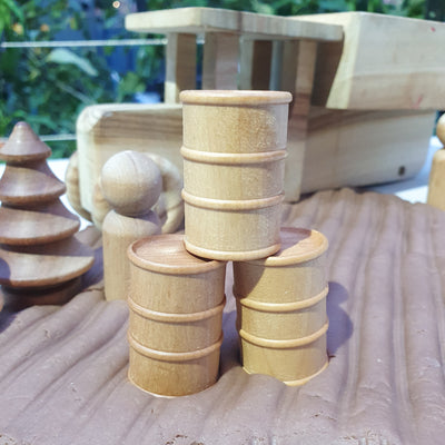 Wooden Oil Drum
